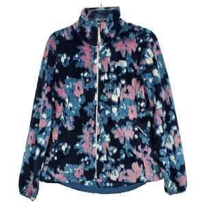 The North Face Womens Campshire Fleece Full Zip Jacket Heavy Pile Mallard Blue M